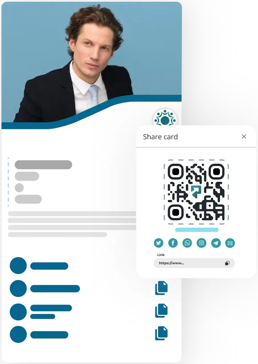 card with qr